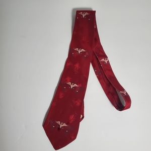Harold Siegel Red Vintage Mens Dress Tie